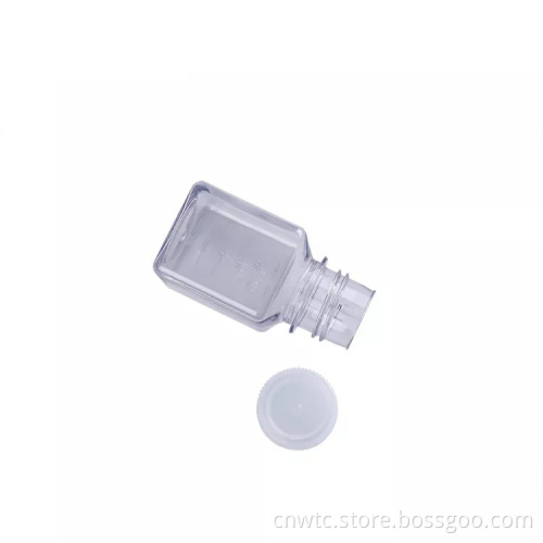 500ml and 1000ml Laboratory Grade Transparent Square Reagent Bottles with Screw Caps - For Sale